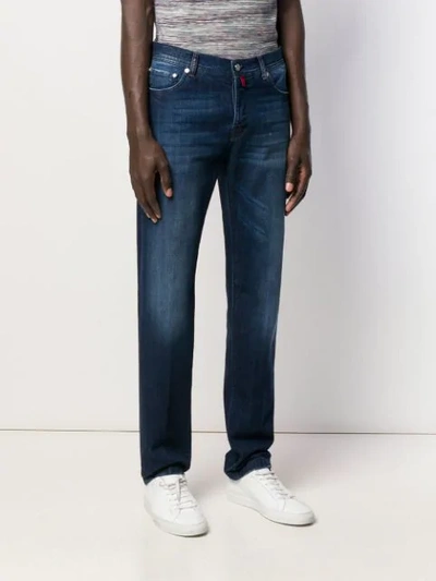 Shop Kiton Slim-fit Jeans - Blue
