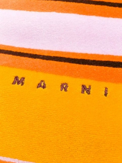 MARNI STRIPED ROLL NECK SWEATER - 黄色