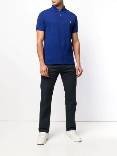 Polo Ralph Lauren Classic Brand Polo Shirt In Blue | ModeSens