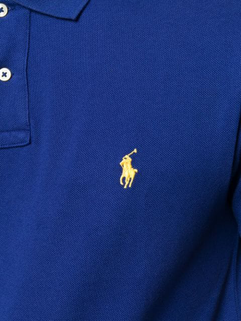 Polo Ralph Lauren Classic Brand Polo Shirt In Blue | ModeSens