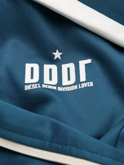 Shop Diesel Zip-up Sweatshirt In Blue