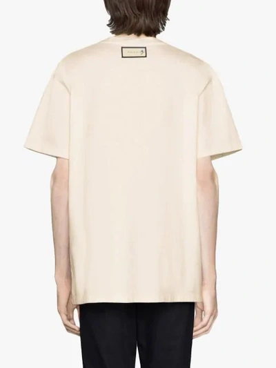 Shop Gucci Oversize T-shirt With "the Face" In White