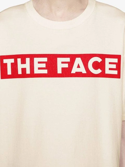 GUCCI THE FACE超大款T恤 - 白色