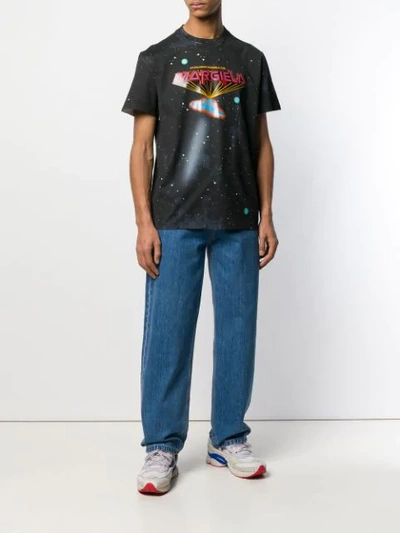 Shop Maison Margiela 'flying Saucer' T-shirt In Black