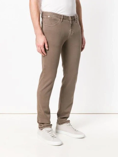 Shop Pt05 Skinny Corduroy Trousers In Brown