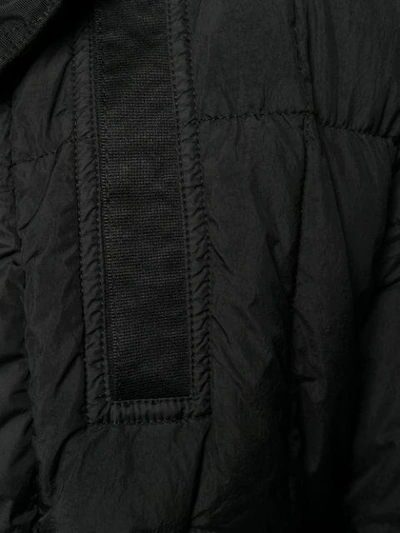 Shop Stone Island Padded Logo Patch Jacket In Black