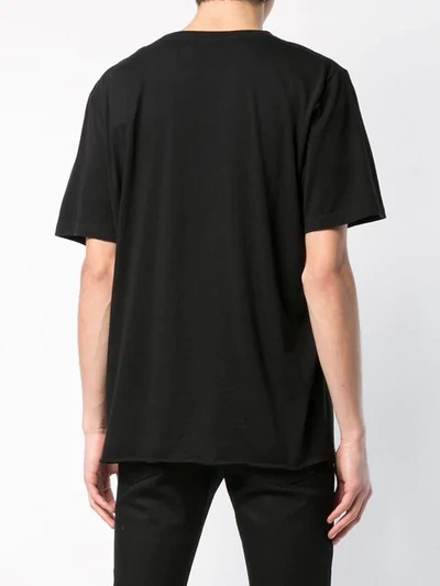 Shop Saint Laurent T-shirt Mit Print In Black