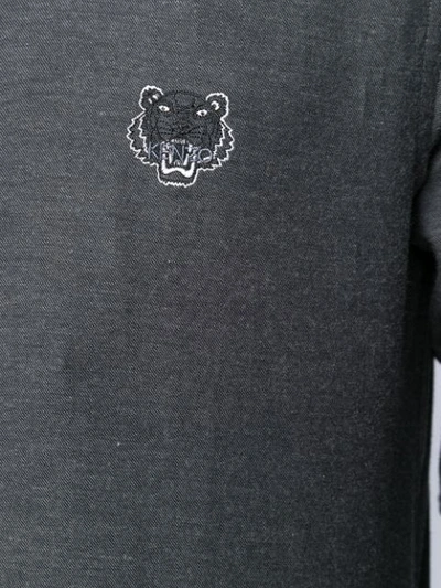 Shop Kenzo Tiger Shirt In Grey