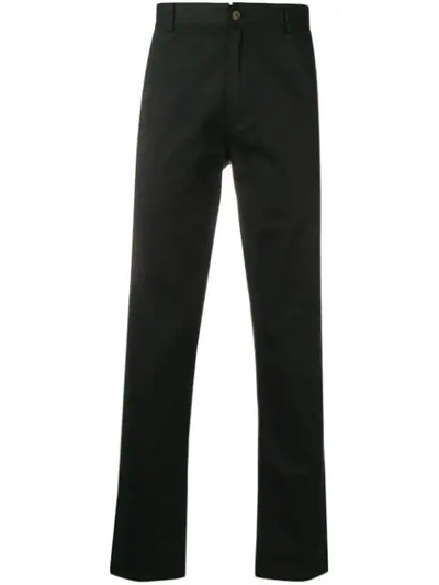 Shop Universal Works Aston Straight-leg Trousers In Black