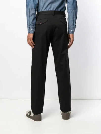 Shop Universal Works Aston Straight-leg Trousers In Black