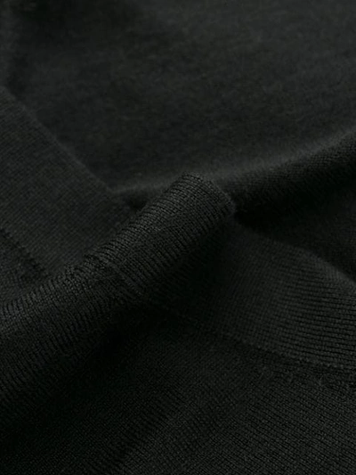 Shop Neil Barrett Stripe Detail Cardigan In Black