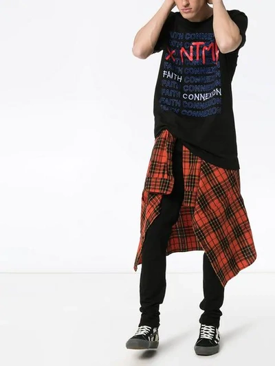 Faith Connexion X Ntmb Logo Cotton T-shirt In Black