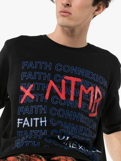 Faith Connexion X Ntmb Logo Cotton T-shirt In Black