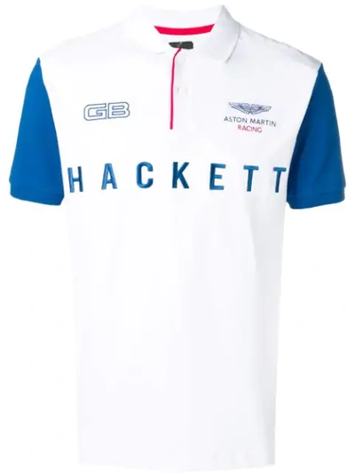 Hackett Aston Martin Polo Shirt In White | ModeSens