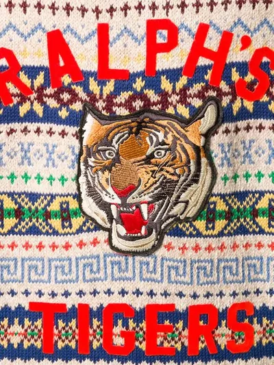 Shop Polo Ralph Lauren Tigers Knit Vest In Neutrals
