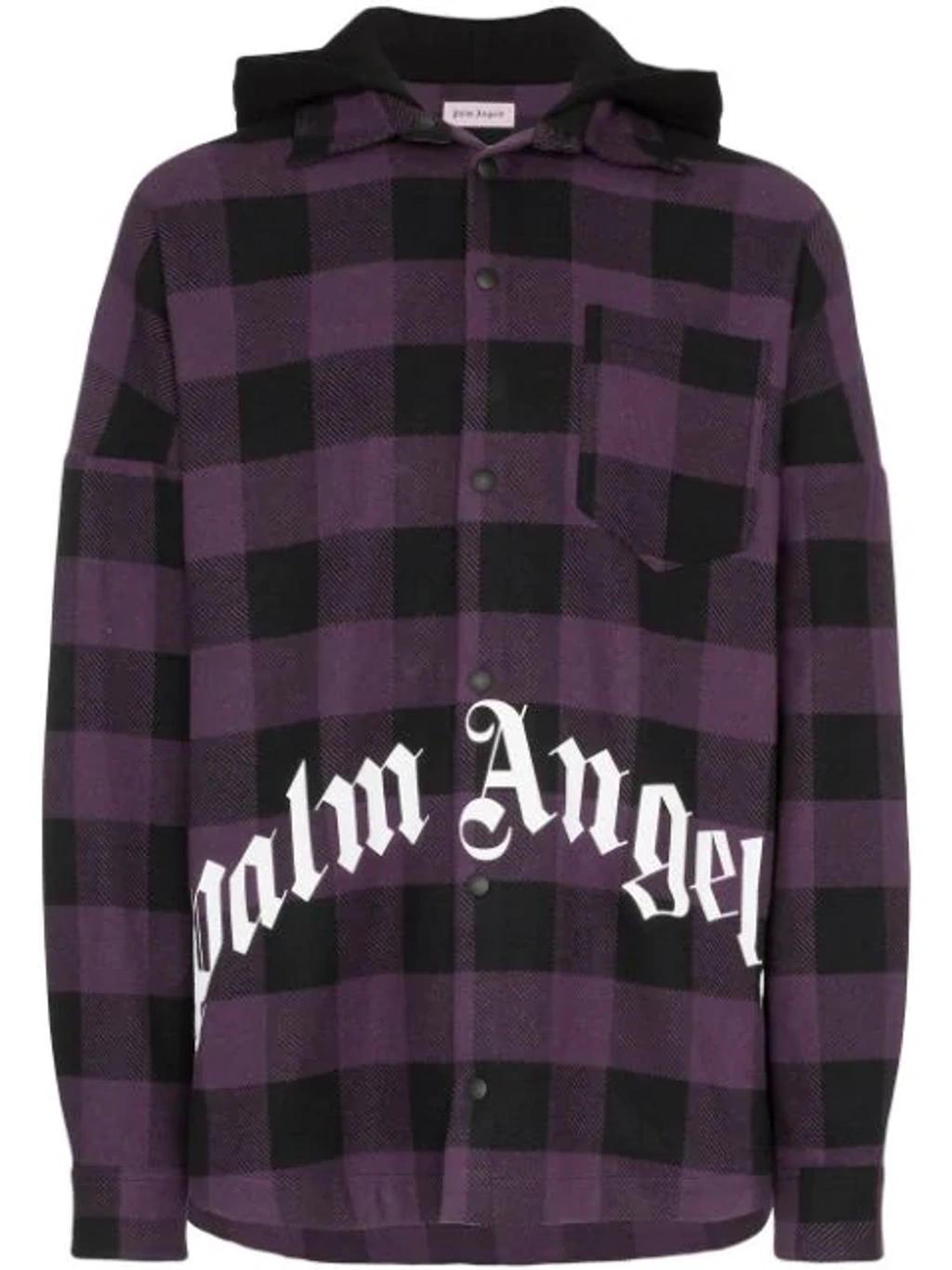 Palm angels plaid hoodie hotsell