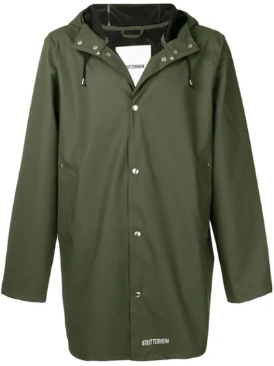 STUTTERHEIM STOCKHOLM LIGHTWEIGHT RAINCOAT - 绿色