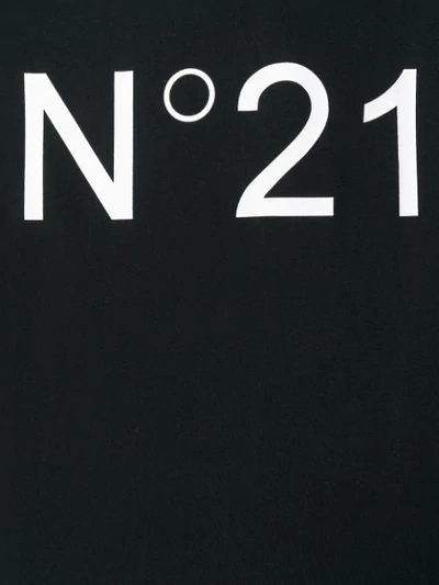 Nº21 LOGO PRINT T-SHIRT - 黑色