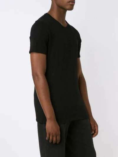 Atm Anthony Thomas Melillo Slub Jersey Crew Neck Tee In Black