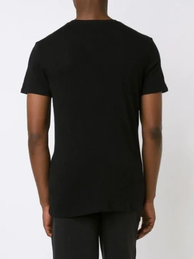 Atm Anthony Thomas Melillo Slub Jersey Crew Neck Tee In Black