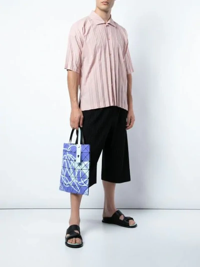 Shop Issey Miyake Edge Shirt In Pink