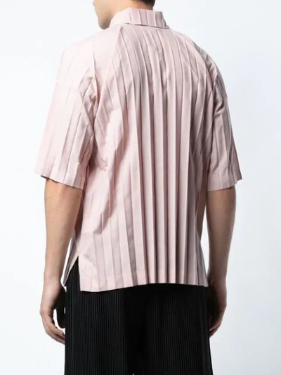 Shop Issey Miyake Edge Shirt In Pink