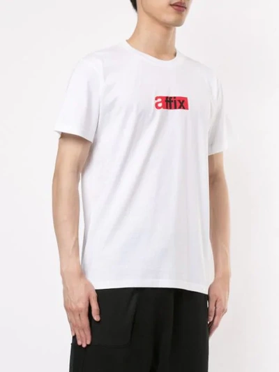 Shop Affix Logo Print T-shirt In White