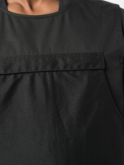 Shop Lanvin Zip Front Vest In Black