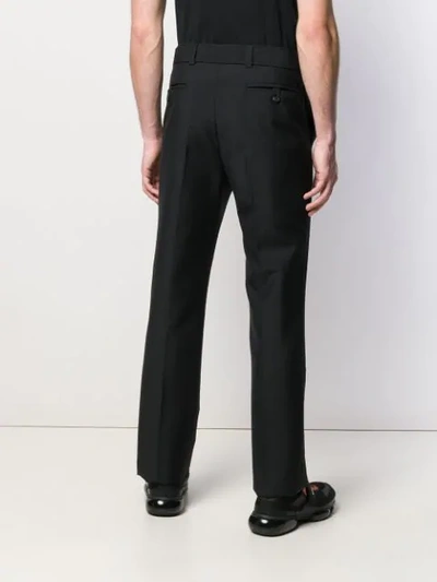 Shop Prada Straight-leg Tailored Trousers In Black