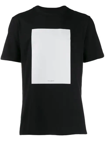 Shop Maison Margiela Rectangle Print T-shirt In Black
