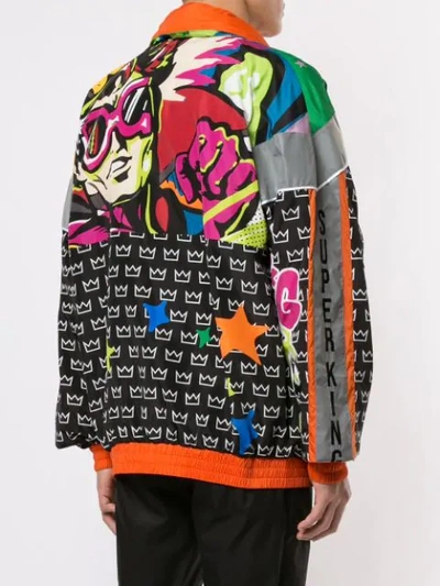 Shop Dolce & Gabbana Comic Print Track Jacket In Multicolour