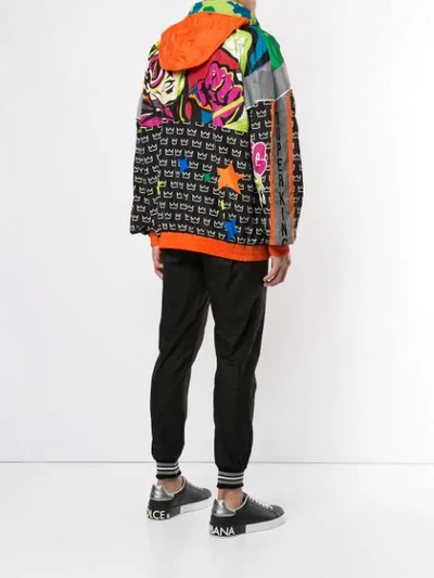 Shop Dolce & Gabbana Comic Print Track Jacket In Multicolour