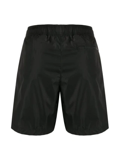 Shop Moncler Badeshorts Mit Logo-patch In Black