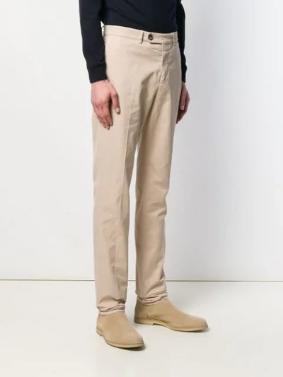 Shop Brunello Cucinelli Straight-leg Chinos In Neutrals