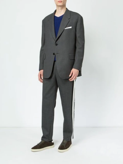 Neil Barrett Classic Blazer In Grey