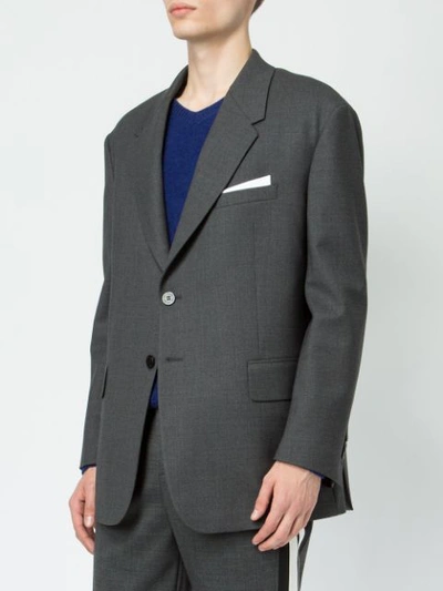 Neil Barrett Classic Blazer In Grey