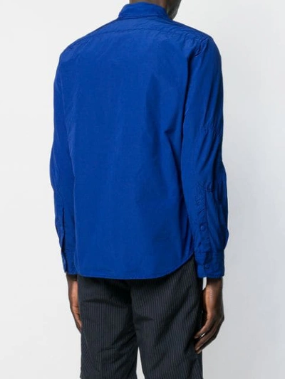 Shop Aspesi Long Sleeve Shirt In Blue