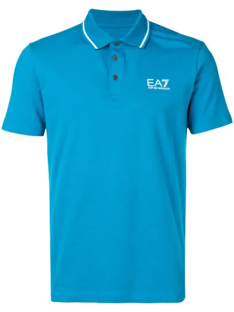 emporio armani ea7 tape cuff polo shirt