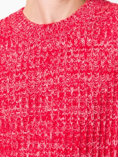 chunky mesh knit sweater