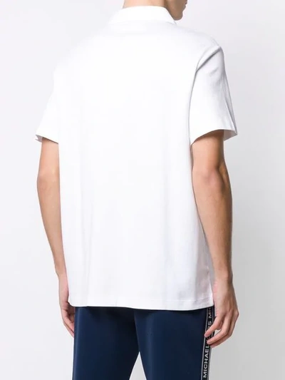 Shop Michael Michael Kors Mk Polo Shirt In White