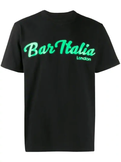 Shop Sacai Bar Italia T-shirt In Black