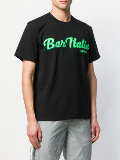 Shop Sacai Bar Italia T-shirt In Black