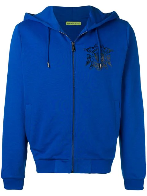versace hoodie blue