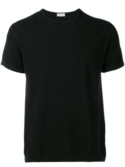 Shop John Smedley Knitted T-shirt In Black