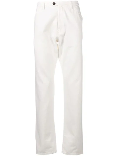 Shop Fortela Straight Leg Trousers In White