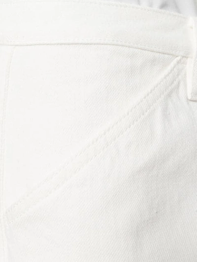 Shop Fortela Straight Leg Trousers In White