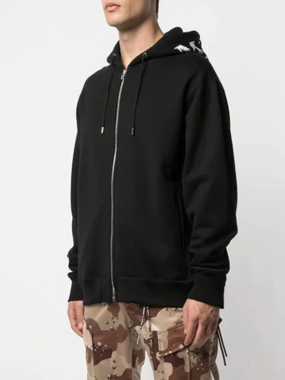 Shop Mastermind Japan Kapuzenjacke Mit Totenkopf-print In Black