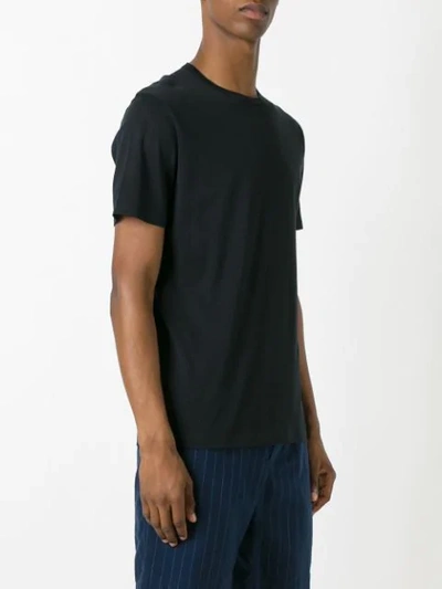 Shop Sunspel Plain Regular-fit T-shirt In Black