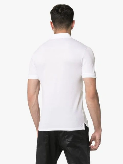 GIVENCHY UPSIDE-DOWN LOGO POLO SHIRT - 白色