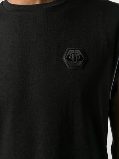 Shop Philipp Plein Trägershirt Mit Streifen - Schwarz In Black